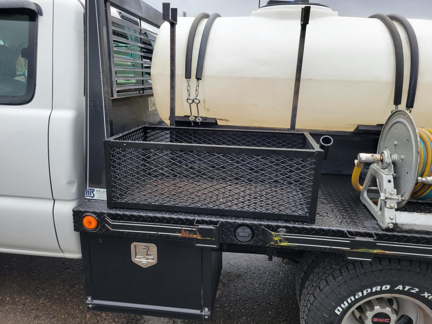 2005 White /Black GMC Sierra 3500 Ext. Cab 4WD (1GDJK39G65E) with an 8.1L V8 OHV 16V engine, Automatic transmission, located at 450 N Russell, Missoula, MT, 59801, (406) 543-6600, 46.874496, -114.017433 - One Owner Beast of a Truck. 8.1l v8 Engine. 4 Wheel Drive. Automatic Transmission. Dual Rear Tires. Air Conditioning. AM FM. Water Tank. 8hp Honda {Pump with two Hose Reels and Sprayers. - Photo#12